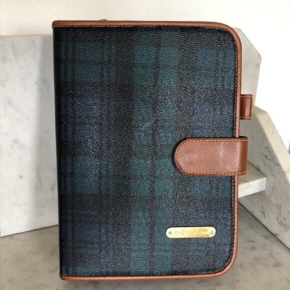 RALPH LAUREN POLO Blackwatch Agenda Organizer Planner Vintage RARE - Picture 3 of 17